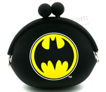Cute animal silicone coin clasp purse for boys