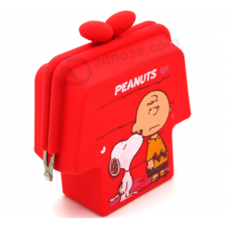 Monedero de silicona de color animal bolsas de niños billetera