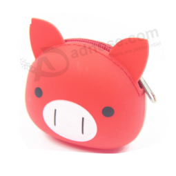 Hot selling PVC zippered coin purse coin pouch rubber