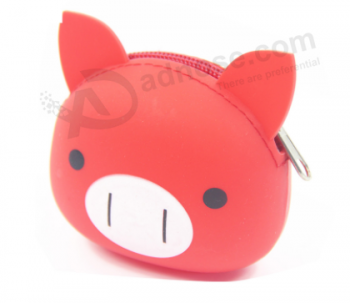 Hot selling PVC zippered coin purse coin pouch rubber