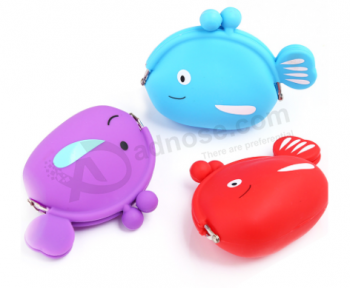 Colorful Waterproof Silicone Rubber Coin Pouch Holder
