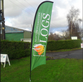 Outdoor Popular Welcome Swooper Flags For Advertising