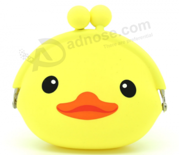 Custom Lovely Silicone Rubber Coin Purse Small Change Bag