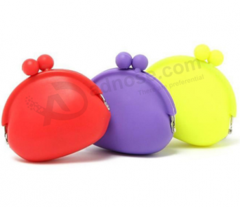 Hot selling mini cute rubber silicone coin bag rubber purse