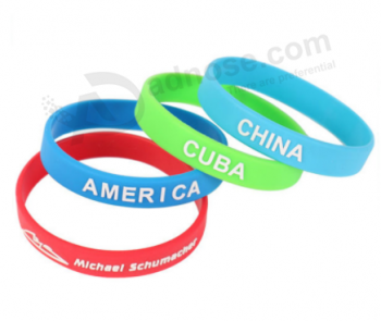 Hot sell fashion custom silicone wristband for promotional