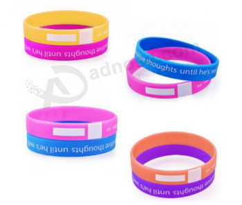 Cheap promotion eco-friendly silicone wristband with debossed logo
