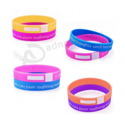 Promozione Economica Eco-Polsino in silicone amichevole con logo impresso