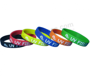 Bracelet en silicone de vente d'usine sport personnalisé blister emballage caoutchouc bracelet