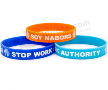 High quality country flags silicone bracelet custom rubber bangles