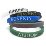 Hot selling customized silicone band rubber bracelet  