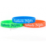 Colorful silicone bracelet eco-friendly personal wristband 2018