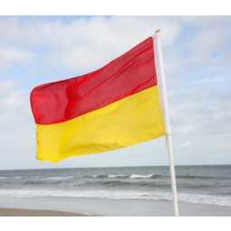 Weit verbreitet rot und gelb Strand Flagge GroßHand.el