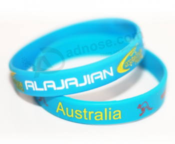 Wholesale custom logo silicone bracelets for activities