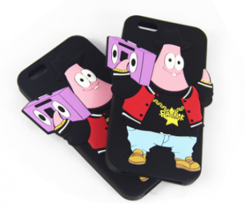 Cartoon mobile phone accessories cheap custom rubber phone case