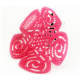 Factory manufacturer custom hollow flower silicone coaster