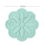 Custom cute rubber coaster simple design silicone cup coaster