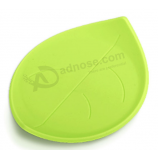 OEM leaf stylish silicone cup coaster factory