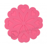 Custom colorful heat proof silicone placemat coaster
