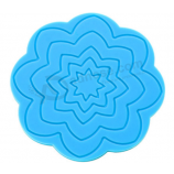 Factory custom silicone cup mat with logo printed