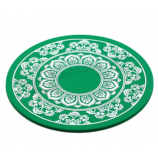 High quality round shaped soft pvc hotel cup coaster