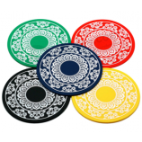 Top quality soft pvc rubber tea cup coasters with custom logo