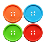 Anti slip soft pvc cup rubber coaster for drink