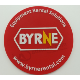 Custom printed round silicone coaster with logo