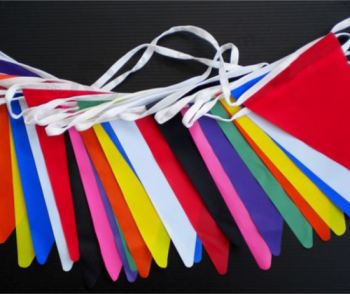 Popular colorido tecido bandeira bunting para festa