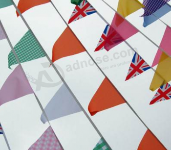 Bandeiras de estamenha de tecido de poliéster personalizado de alta qualidade