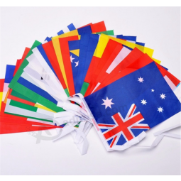 Wholesale Country Bunting Flag Exhibition String Flag with high quality and any size