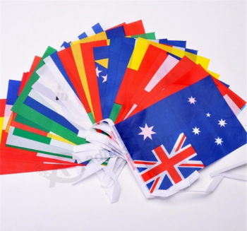 Wholesale Country Bunting Flag Exhibition String Flag with high quality and any size