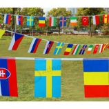 Country Bunting Flag National String Flags Manufacturer with high quality and any size