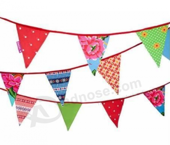High Quality Custom Size Decorative Wedding String Flag with any size