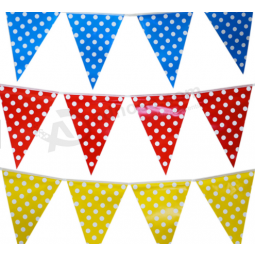 PVC Bunting Flags Triangle String Flag For Decor with high quality and any size