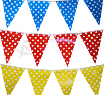 PVC Bunting Flags Triangle String Flag For Decor with high quality and any size