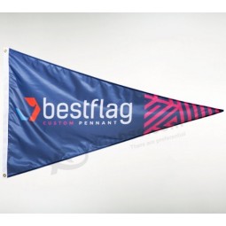 Digital Printing Polyester Triangle Bunting Flags For Promotion with high quality and any size