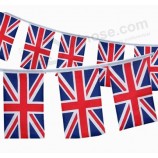 Good Quality Small Size British Bunting Flag Banner with high quality and any size