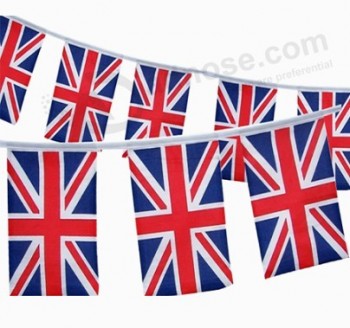 Good Quality Small Size British Bunting Flag Banner with high quality and any size