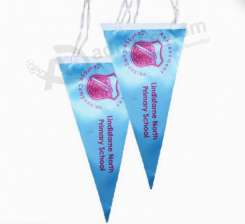 China Supplier Advertising Bunting Custom Mini Triangle Flags with high quality and any size