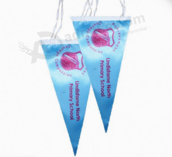 China Supplier Advertising Bunting Custom Mini Triangle Flags