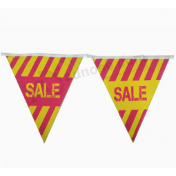 Printed Advertising String Triangle Flag For Sale with high quality and any size