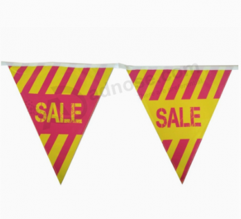 Printed Advertising String Triangle Flag For Sale with high quality and any size