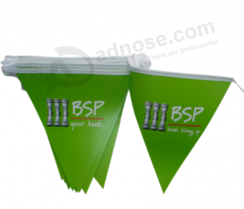 Bandeiras de triângulo de papel personalizado bunting de publicidade popular