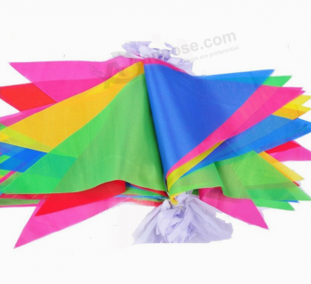 Eye-catching Decoration Polyester Blank Bunting Flag