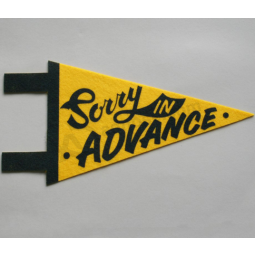 Wholesale Custom Logo Felt Soccer Team Pennant Flag with high quality and any size
