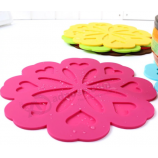 customized beautiful flowers Individual Silicone Coaster