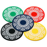 Formato personalizzato promozionale tazza di tè sottobicchiere in pvc caffè coaster