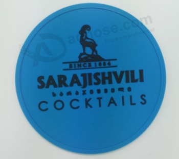 Cadeau de promotion coaster de tasse de silicone avec logo personnalisé