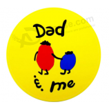Embossed round rubber coaster with custom logo