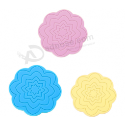 Best selling pvc coaster beautiful pvc cup coaster with high quality and any size